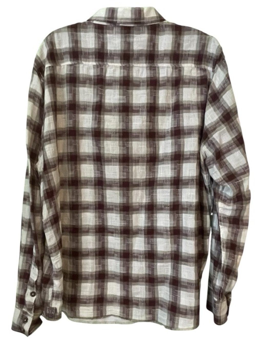 Ecoths Heywood 100% Organic Cotton flannel button down shirt. Size XXL GUC - Picture 6 of 10